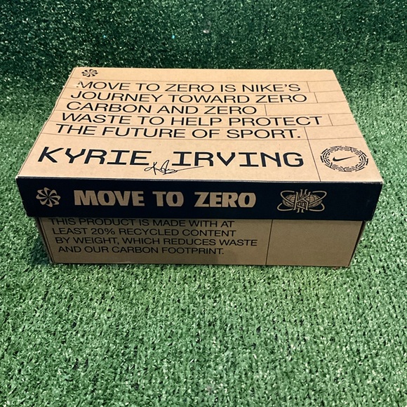 Nike Kyrie 8 GO SE sneakers in a black, blue, and tour yellow - Picture 9 of 9